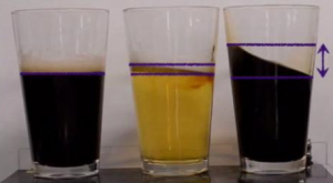 Minder snel morsen met bier door bierschuim